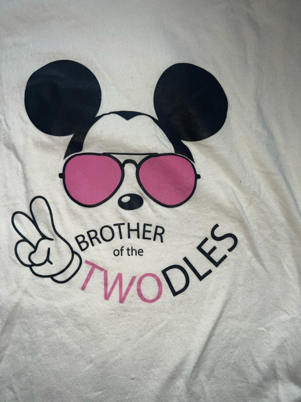 'Brother of the TWOdles' Graphic Tee with Mickey Graphic - Picture 2 of 4